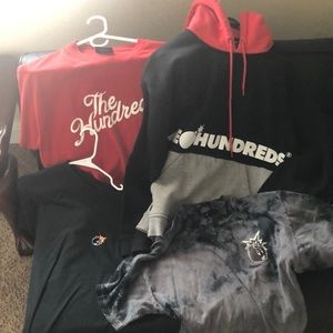 The Hundreds Tees and hoodie